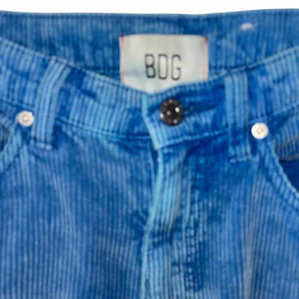 BDG Urban Outfitters Blue Corduroy High & Wide Flared Pants Retro 70s Y2K 28